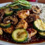 mushroom chicken stir fry - featured image