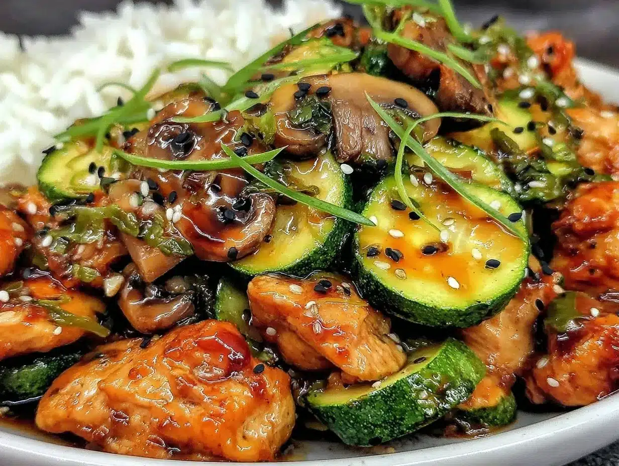 mushroom chicken stir fry preparation steps