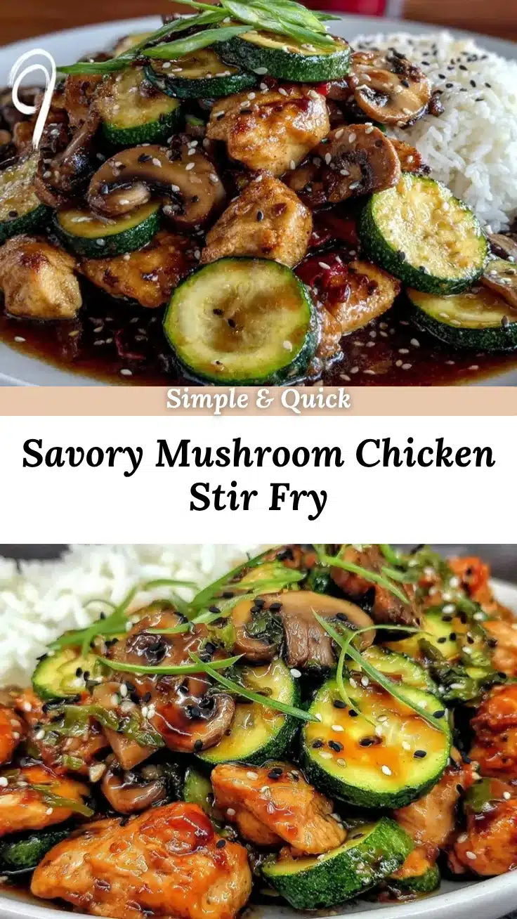 mushroom chicken stir fry recipe