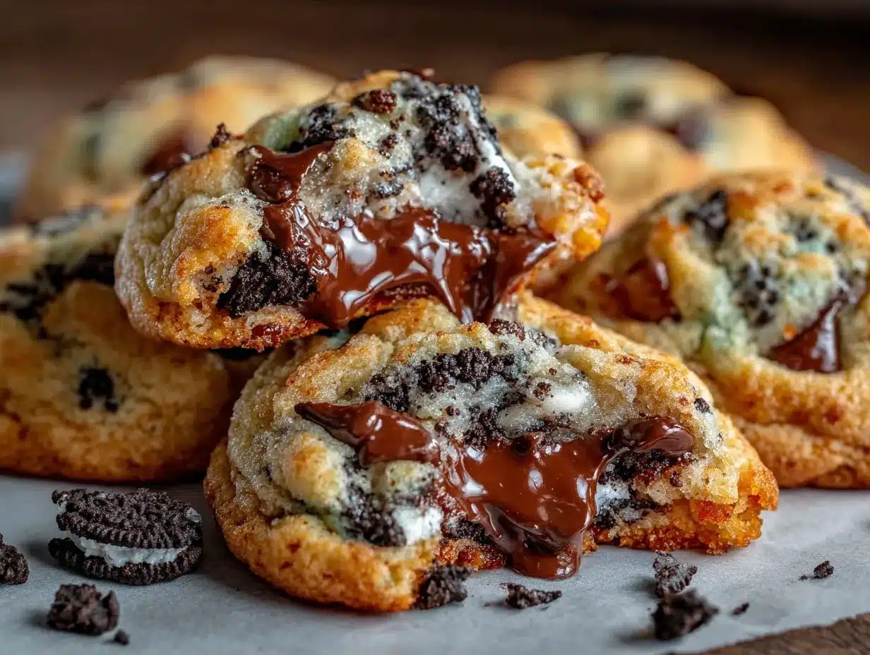 Oreo Chocolate Chip Cookies preparation steps