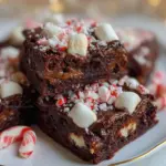 Peppermint Hot Cocoa Cookie Bars - featured image