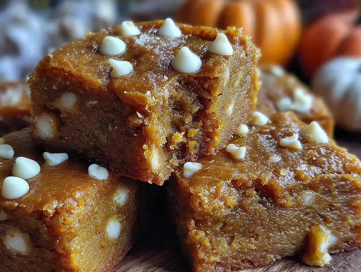 pumpkin blondies preparation steps