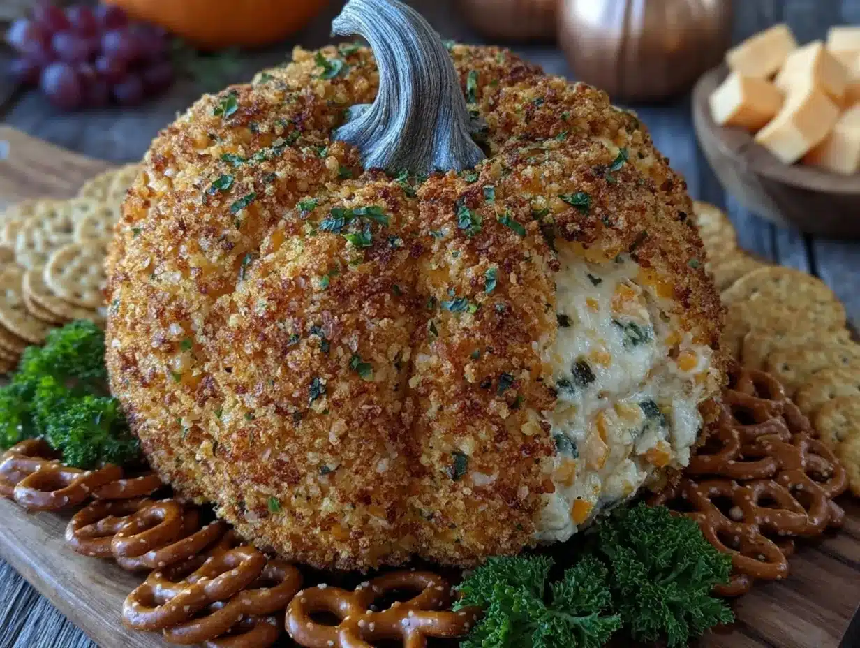 pumpkin cheese ball preparation steps