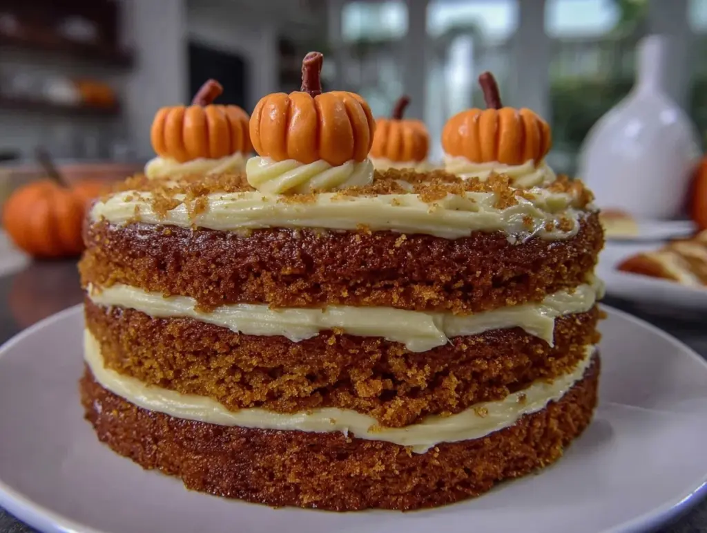 pumpkin layer cake - featured image