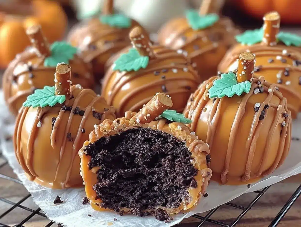 Pumpkin Oreo Balls preparation steps