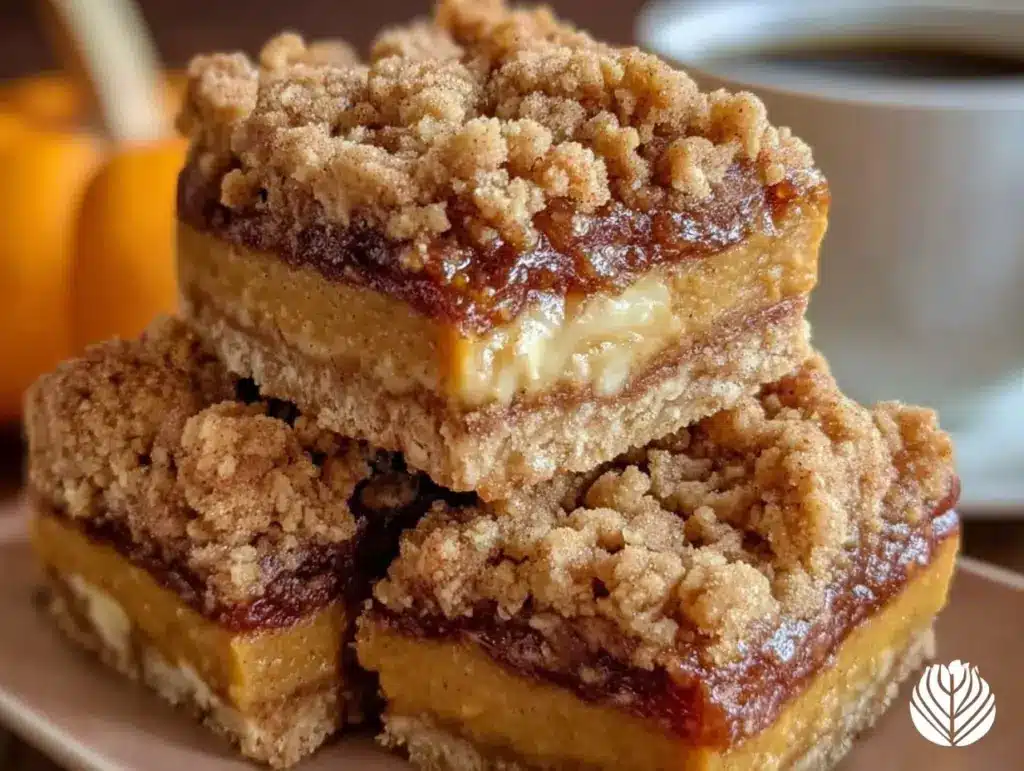 pumpkin pie crumble bars - featured image