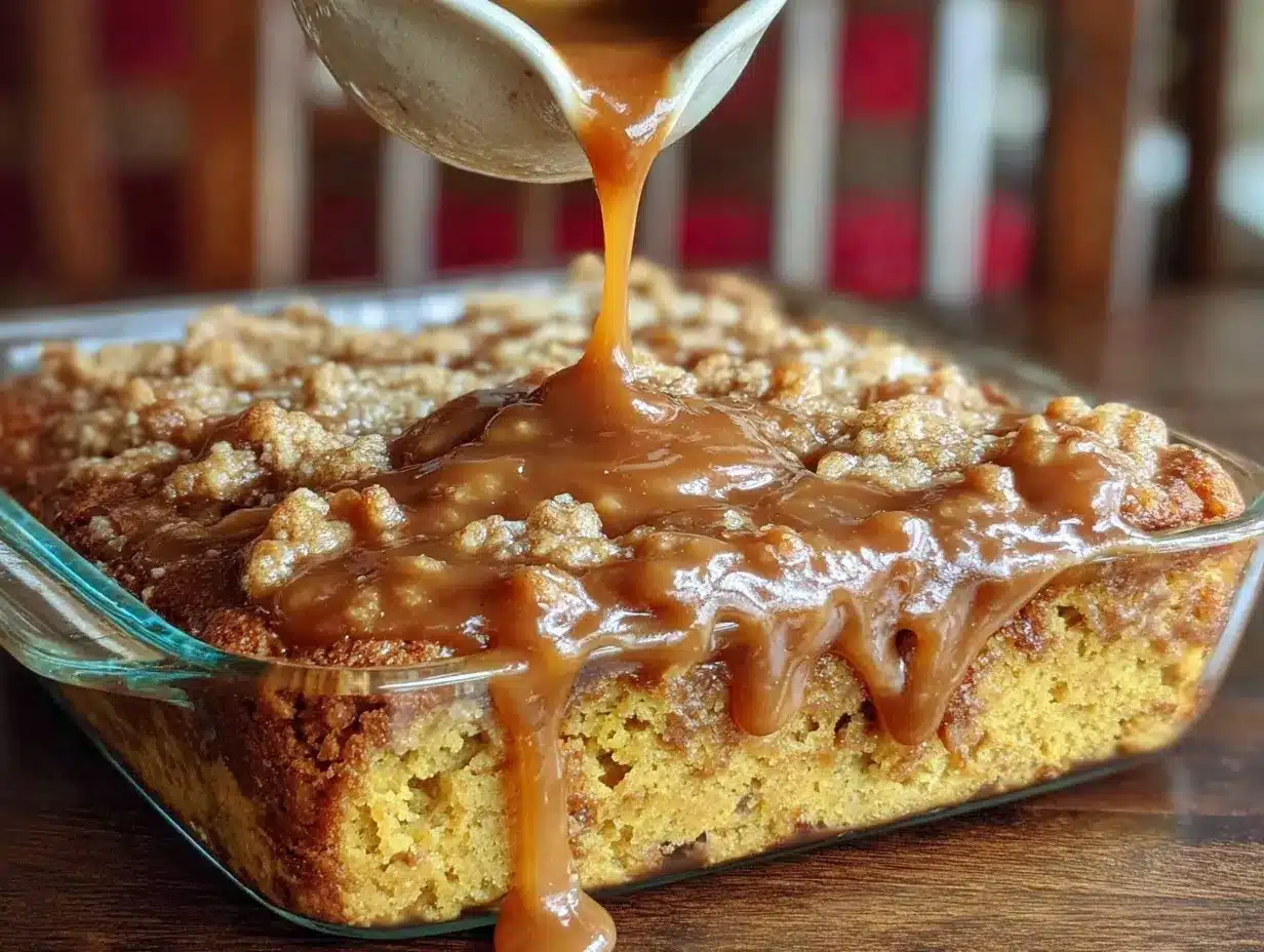 pumpkin poke cake preparation steps