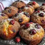 pumpkin spice cranberry muffins - featured image
