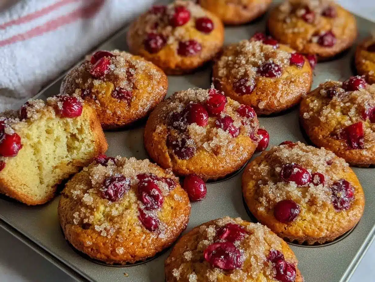 pumpkin spice cranberry muffins preparation steps