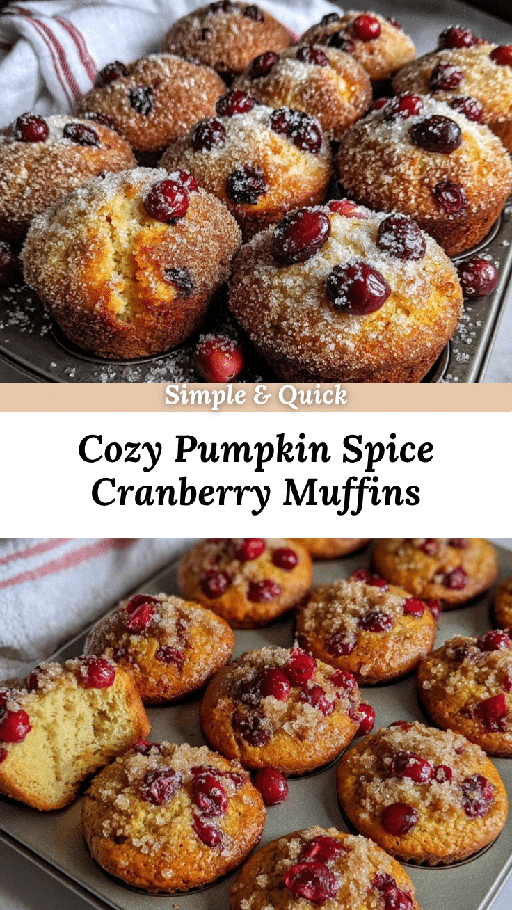 pumpkin spice cranberry muffins recipe