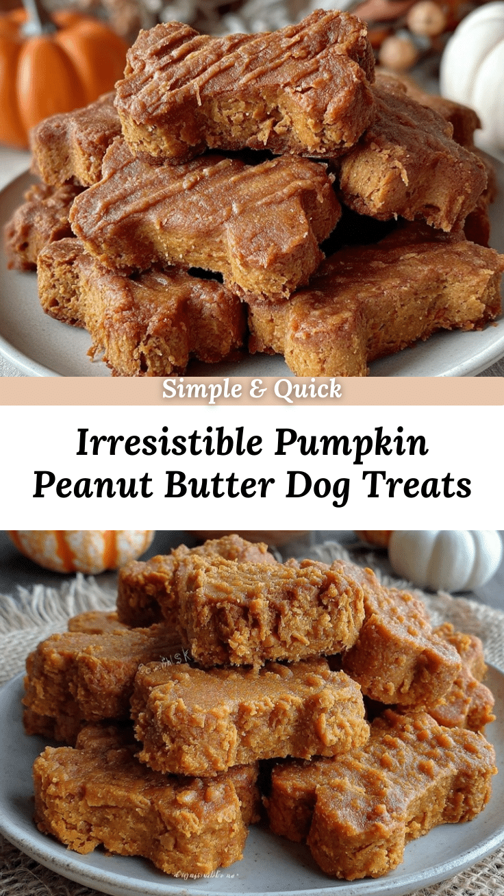 Pumpkin Spice Peanut Butter Dog Treats recipe