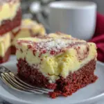 red velvet cheesecake brownies - featured image