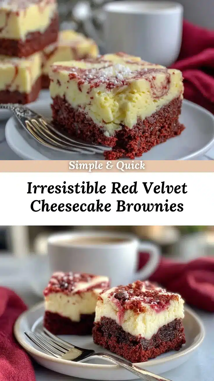 red velvet cheesecake brownies recipe