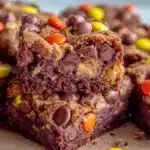 Reeses Pieces Peanut Butter Brownies - featured image