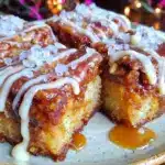 salted caramel cinnamon roll blondies - featured image