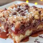 salted caramel cookie bars - featured image