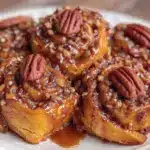 Salted caramel pecan pie crescent rolls - featured image