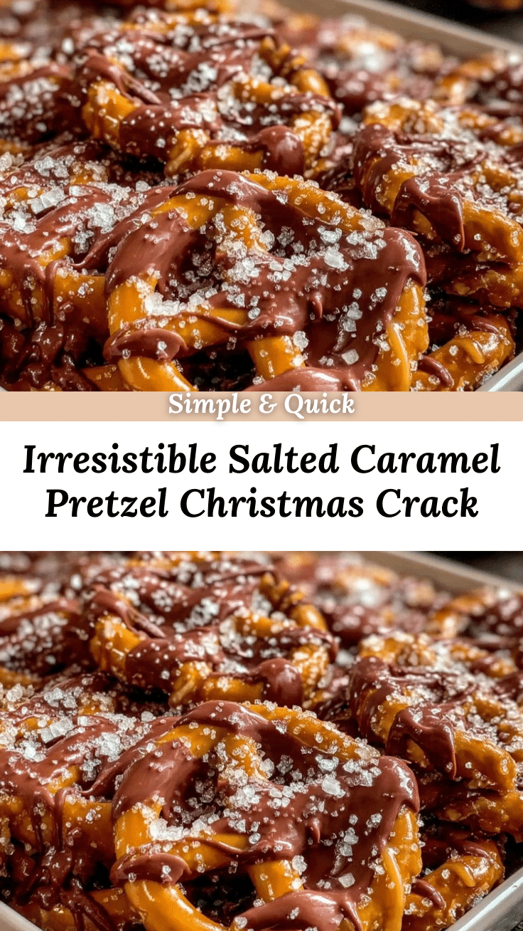 salted caramel pretzel Christmas crack recipe