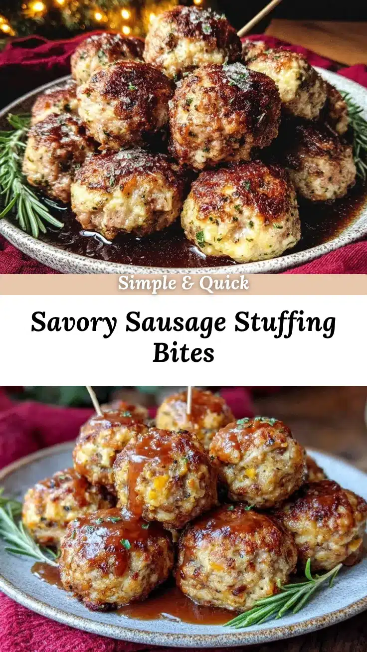 savory sausage stuffing balls recipe