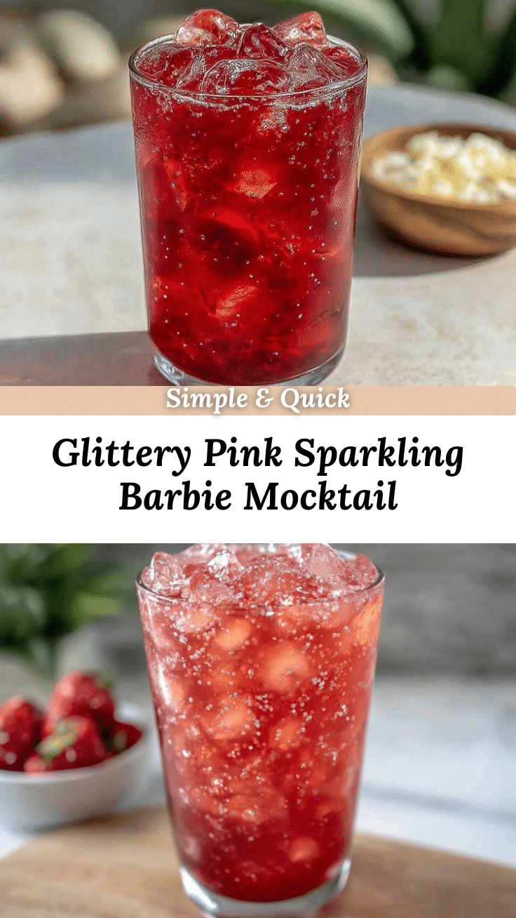 Sparkling Barbie Mocktail recipe