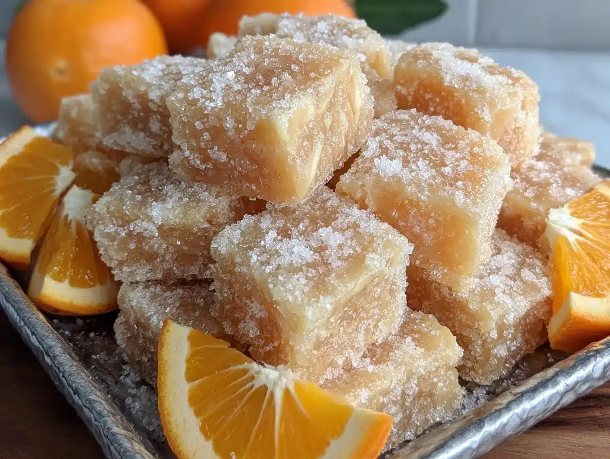 Sparkling Orange Creamsicle Sugar Cubes preparation steps