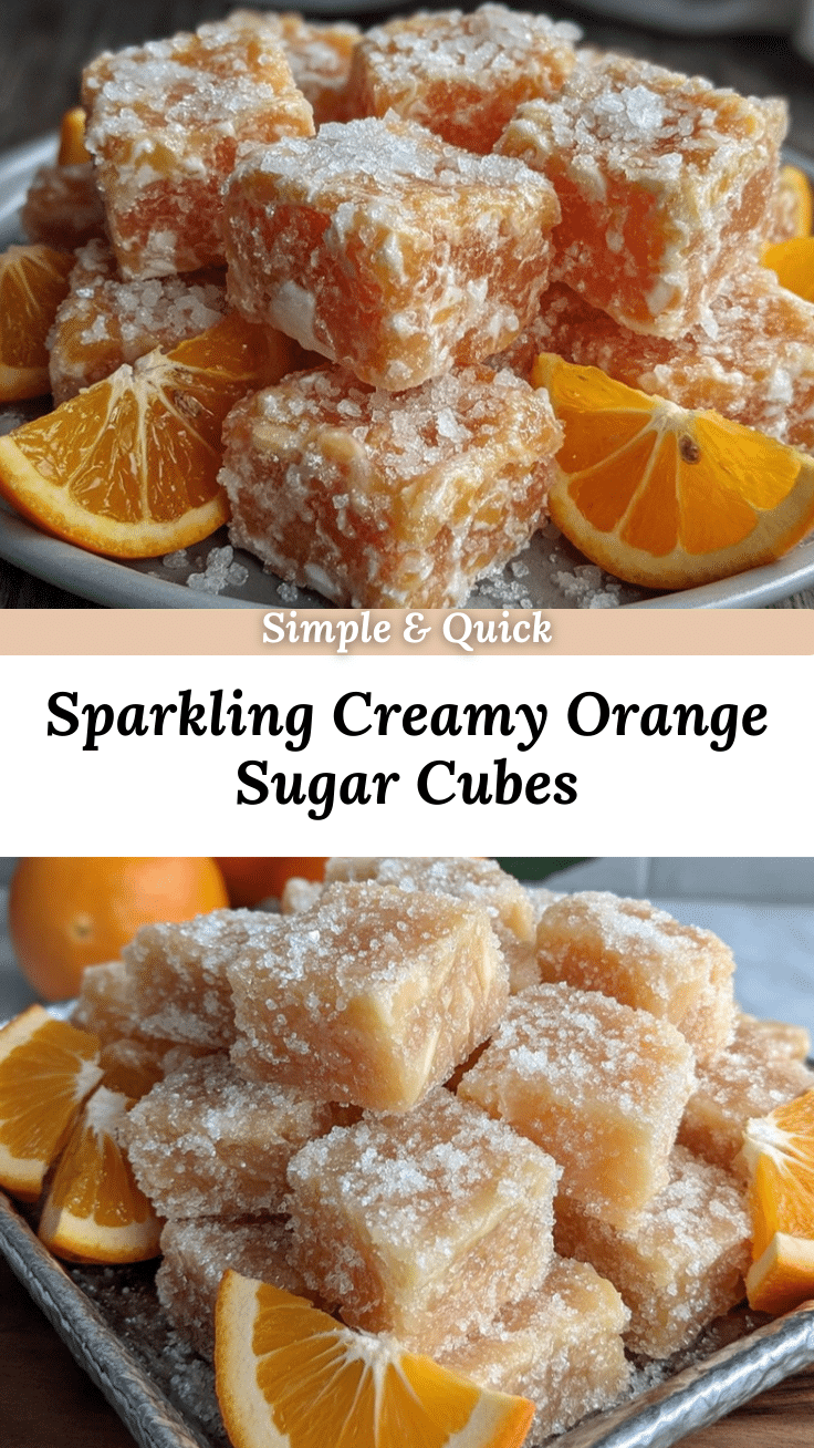 Sparkling Orange Creamsicle Sugar Cubes recipe