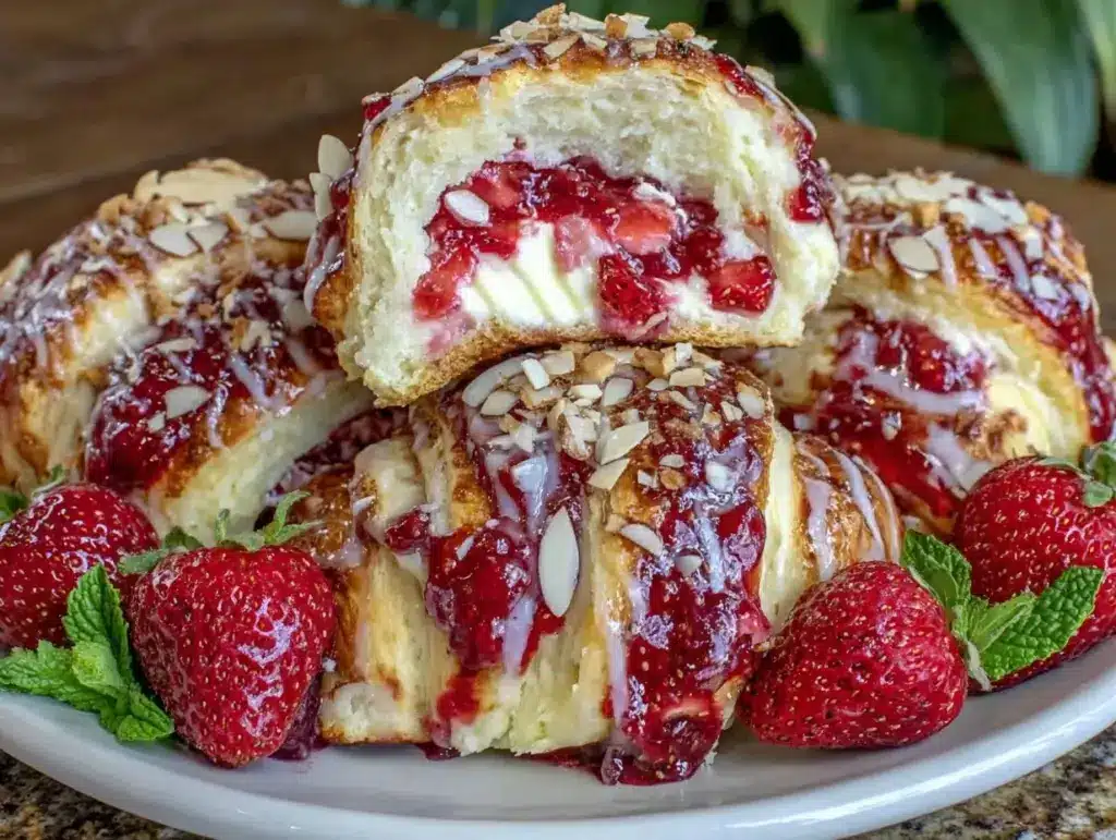 Strawberry Cheesecake Crescent Rolls - featured image