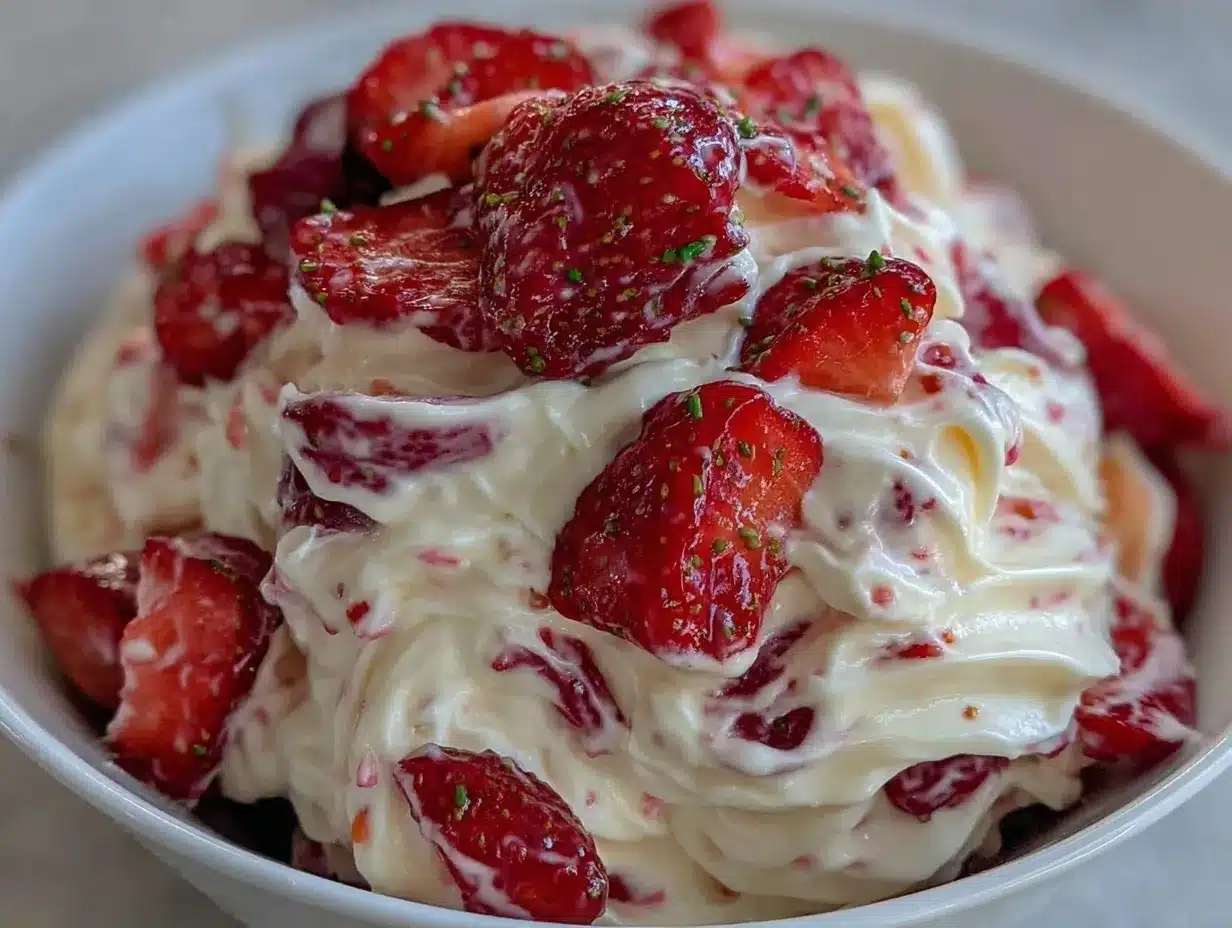 Strawberry Cheesecake Salad preparation steps