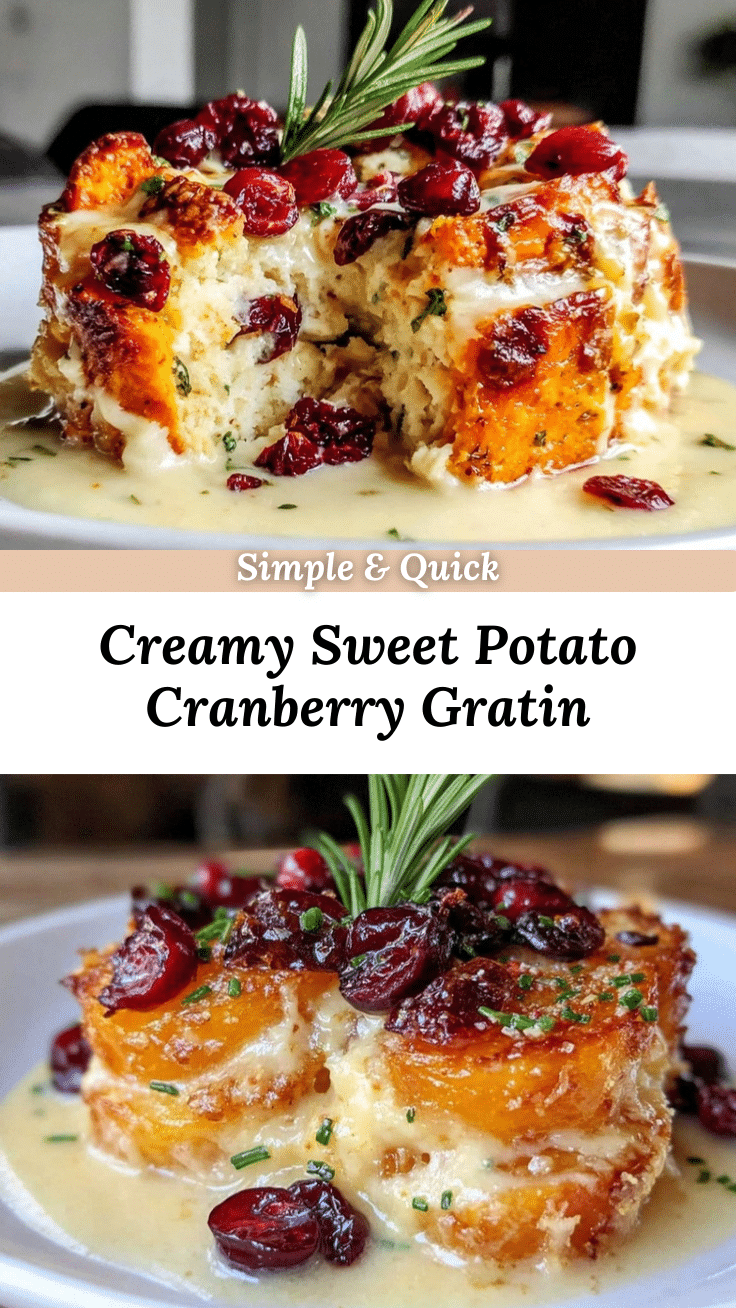 sweet potato and cranberry gratin recipe