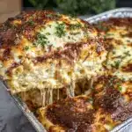 three-cheese baked ziti - featured image