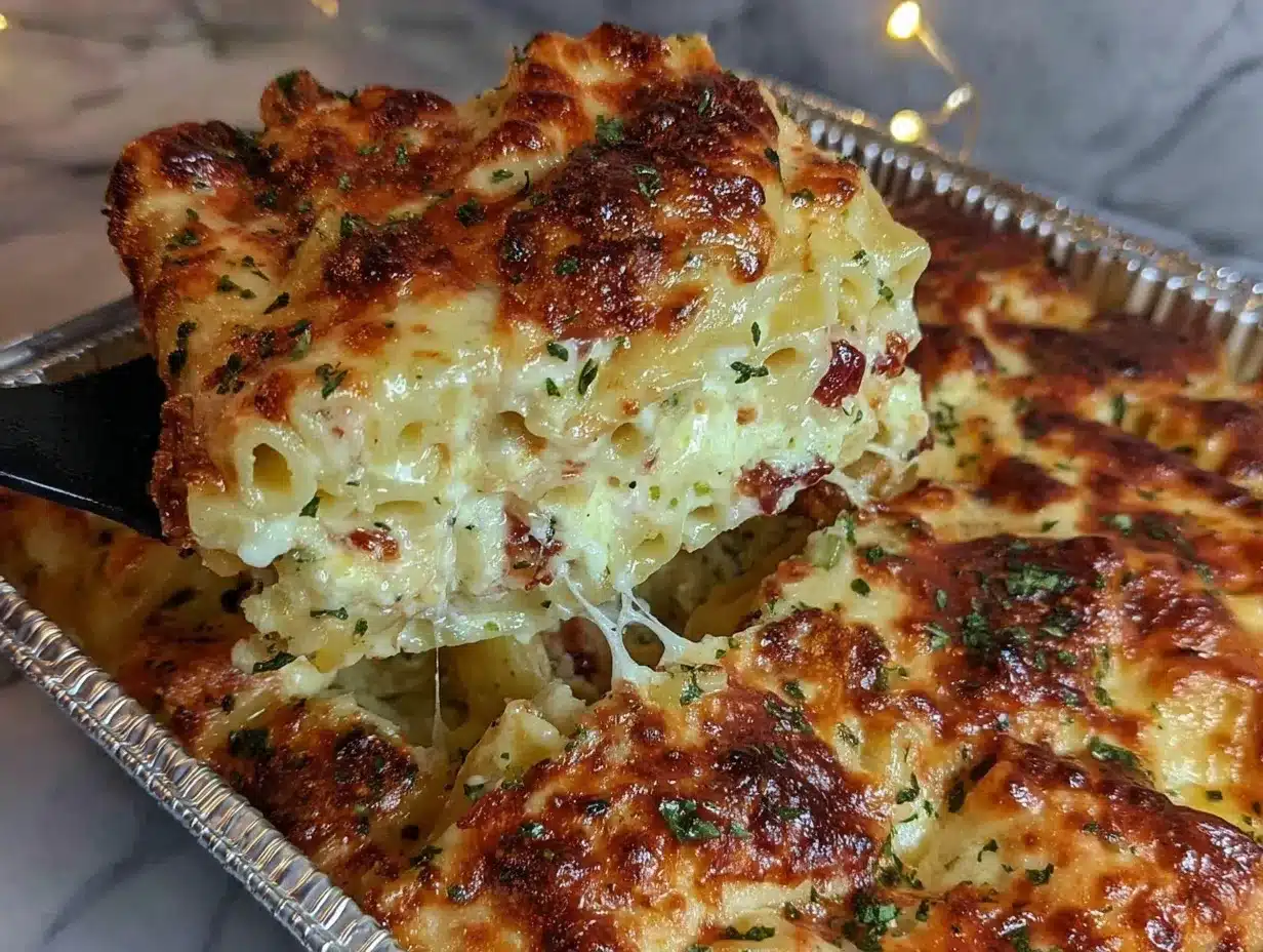 three-cheese baked ziti preparation steps