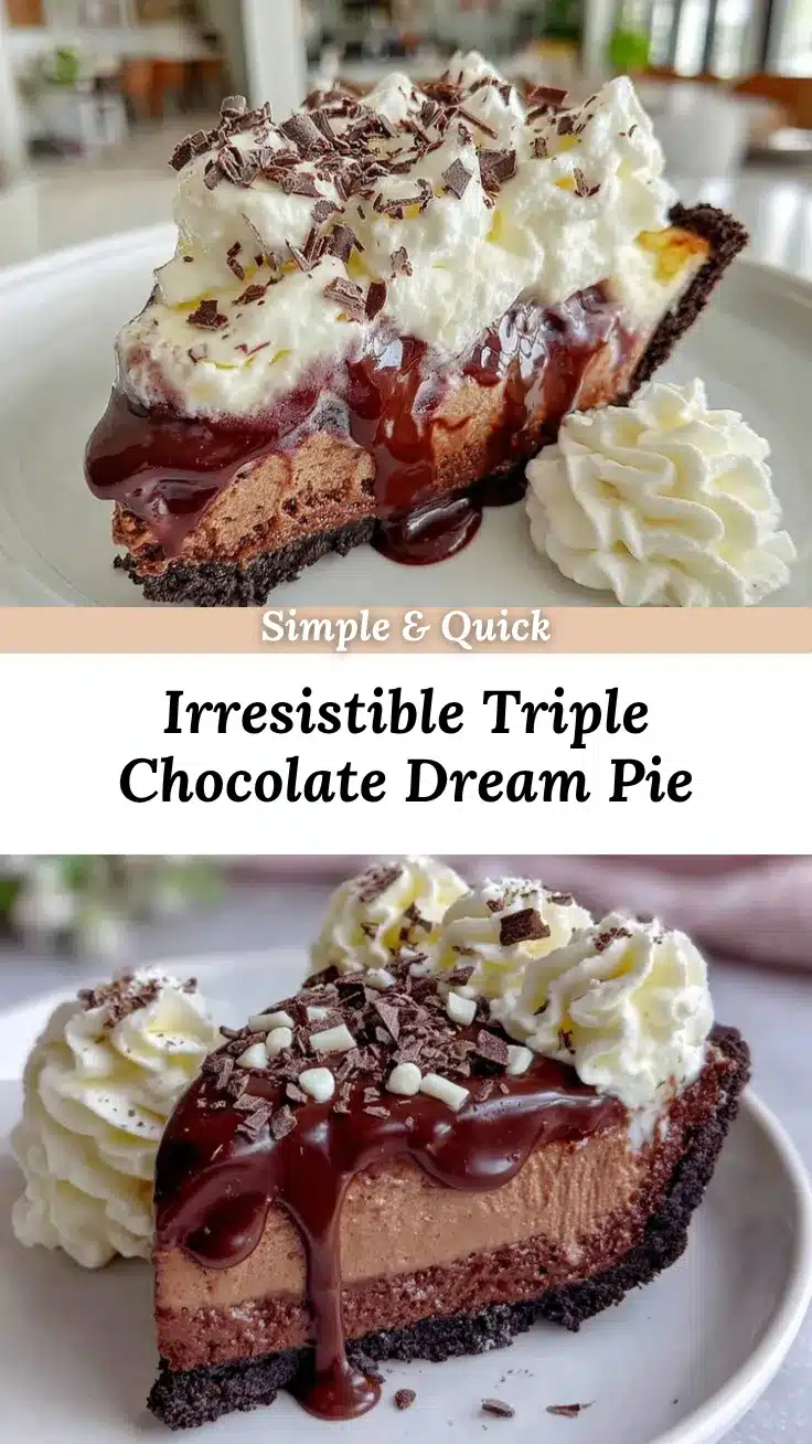 Triple Chocolate Pie recipe