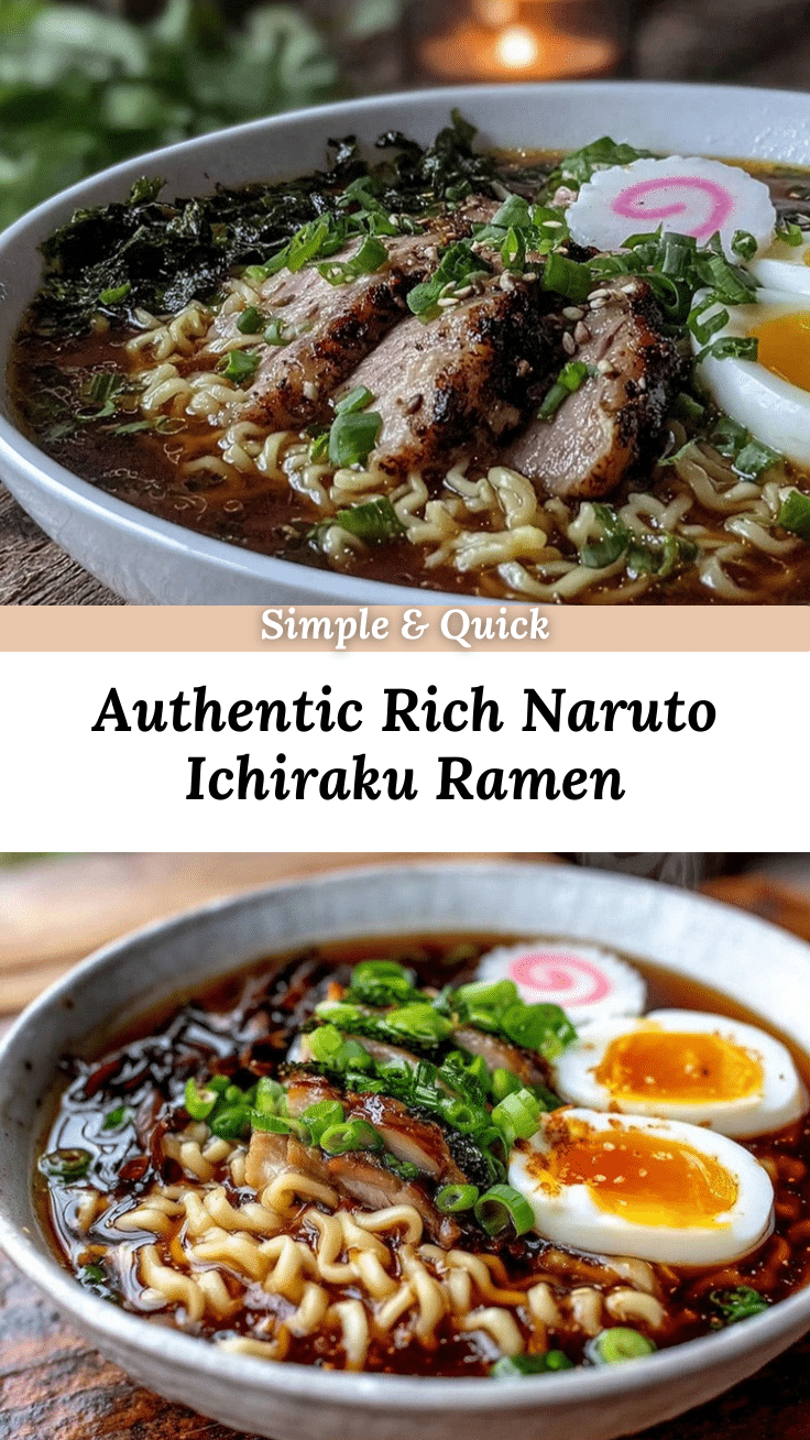 Authentic Naruto Ichiraku ramen recipe recipe