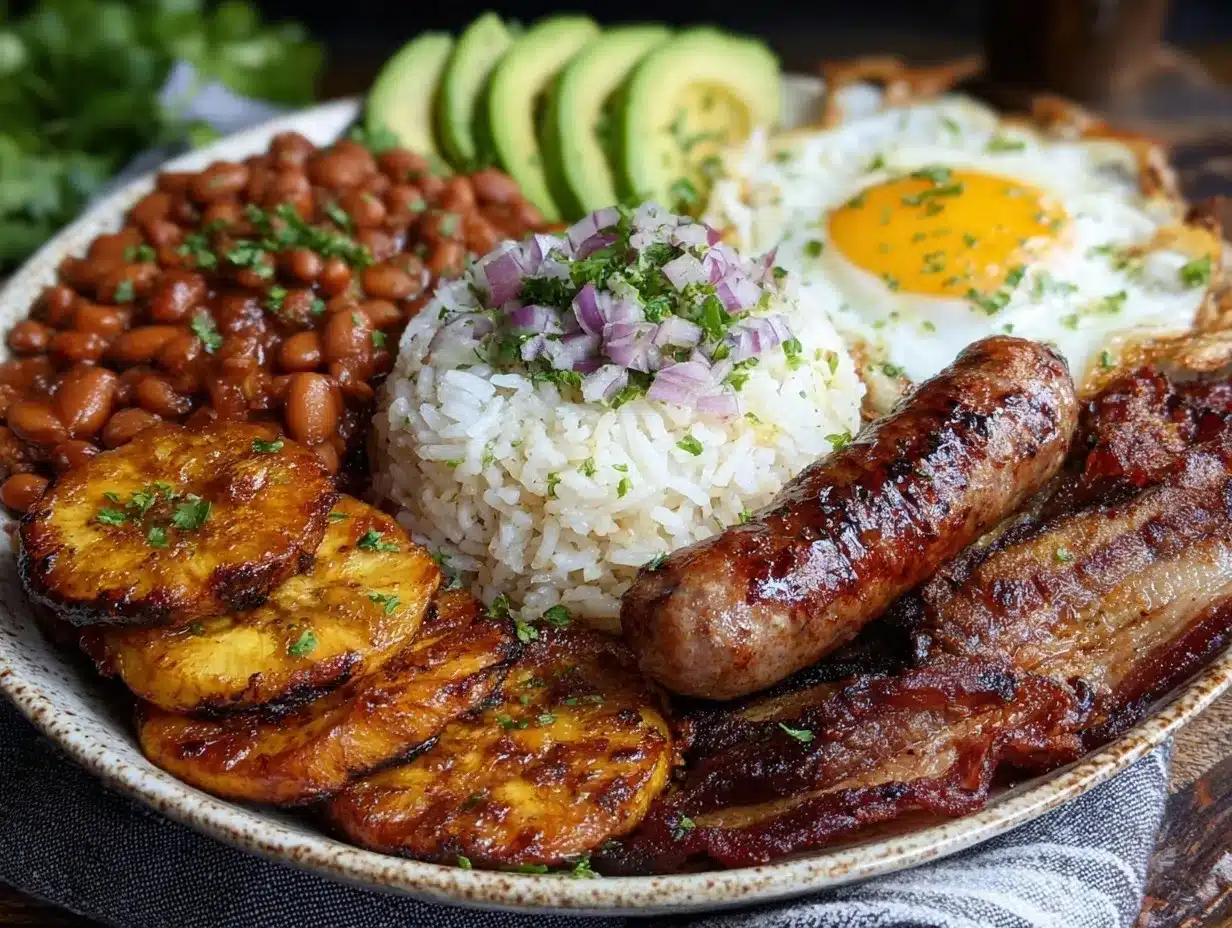 Bandeja Paisa Platter preparation steps