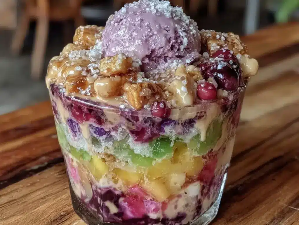 creamy halo halo recipe - featured image