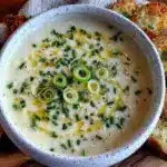 creamy potato leek soup - featured image