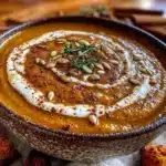 creamy roasted butternut squash soup - featured image