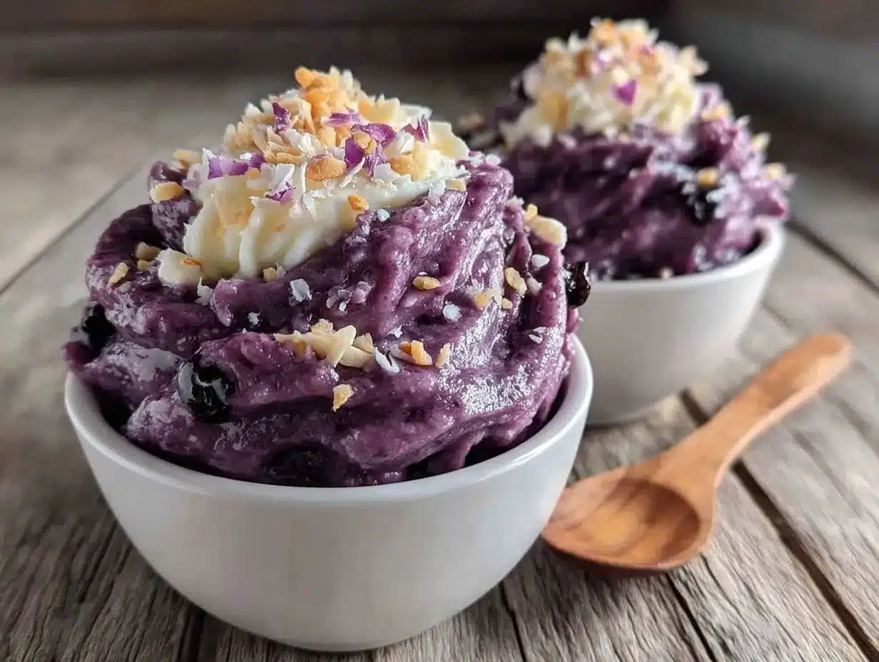 creamy ube halaya preparation steps