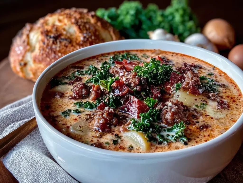 creamy zuppa toscana soup recipe - featured image