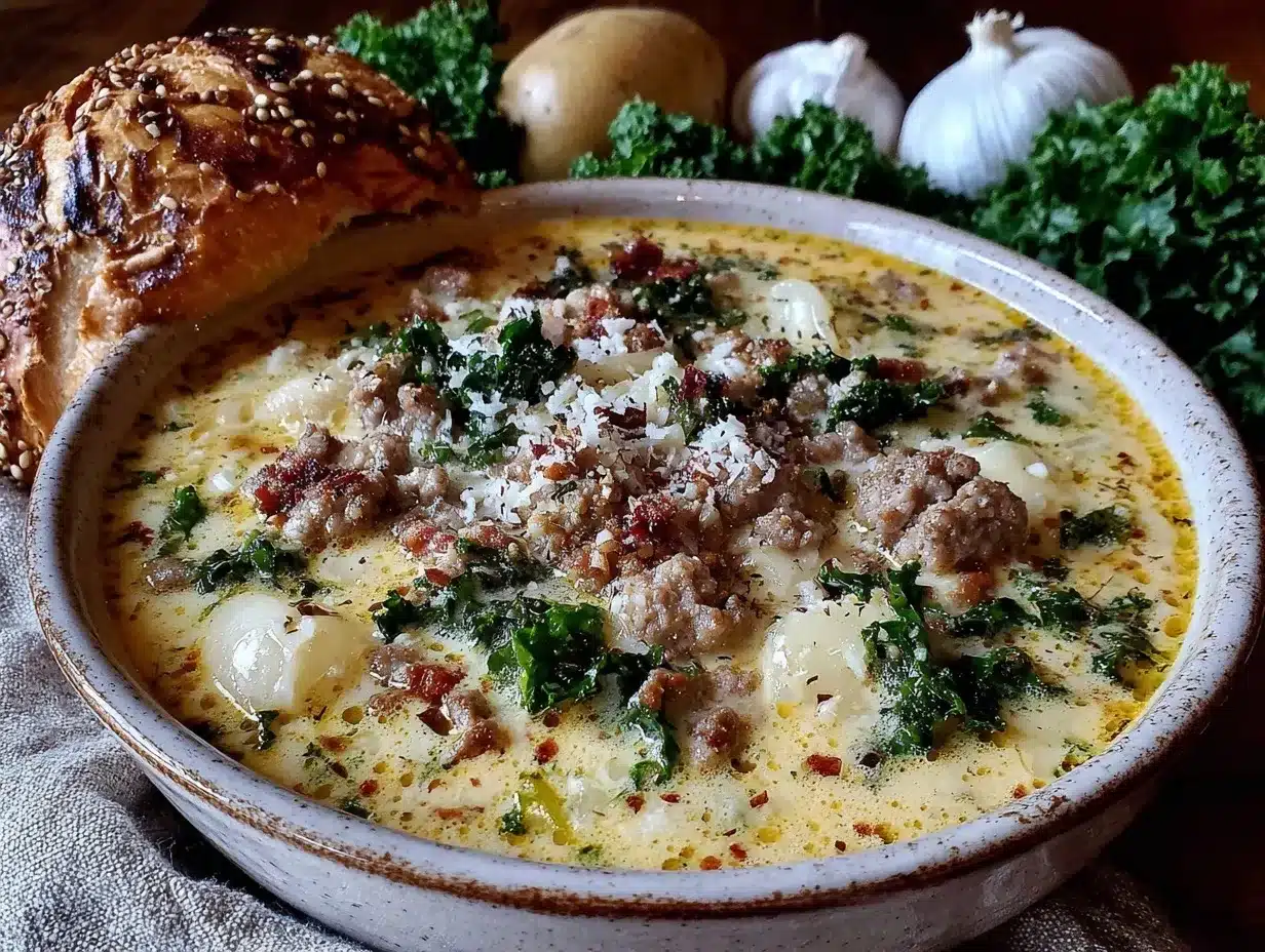 creamy zuppa toscana soup recipe preparation steps