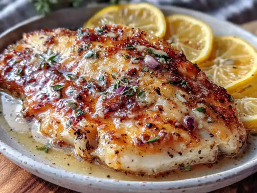 crispy lemon pepper tilapia - featured image