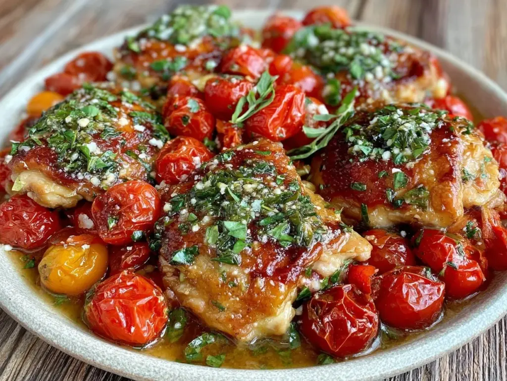 crispy one pan italian chicken - featured image