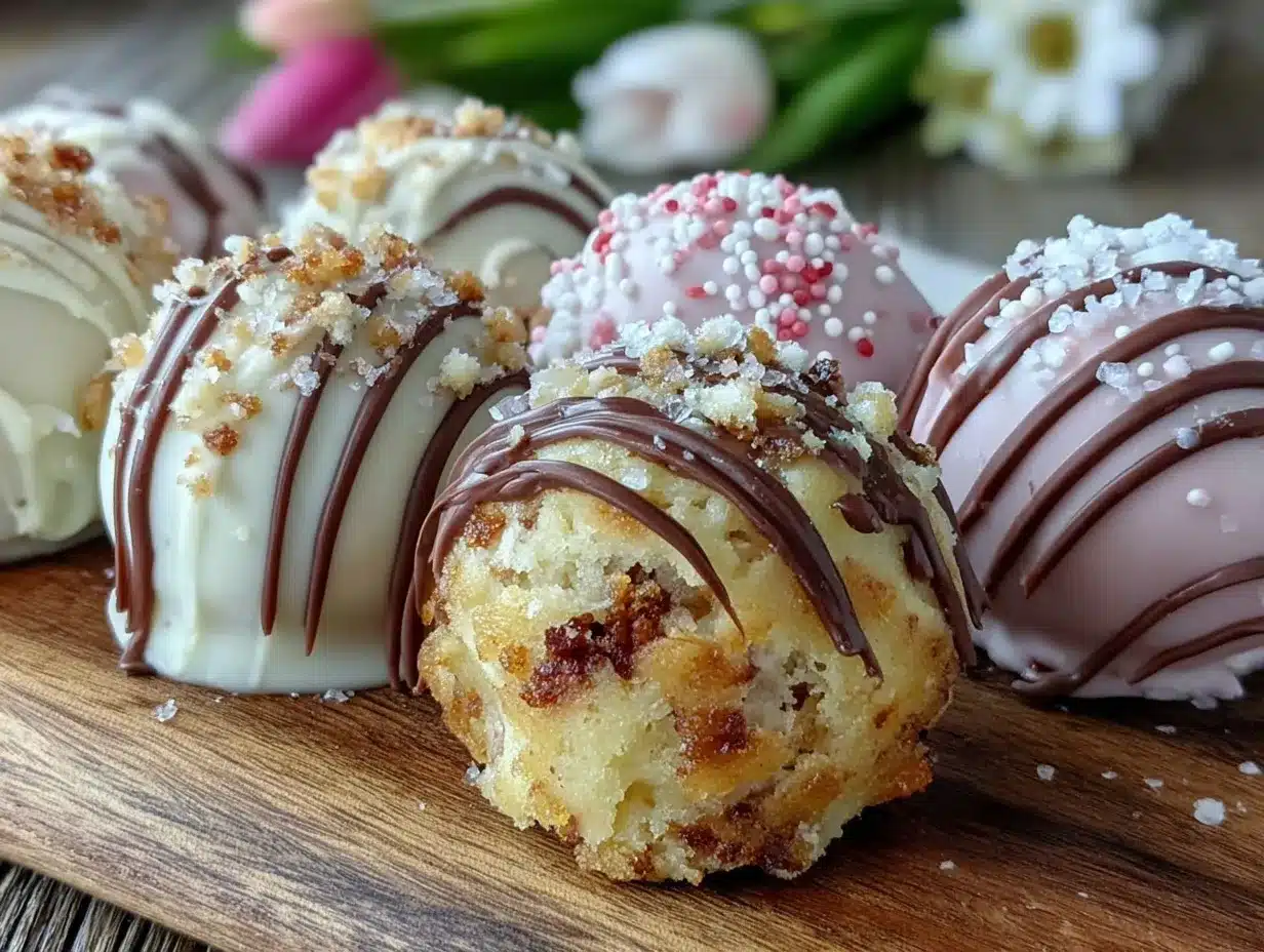 delicious cake pops made from failed cake preparation steps