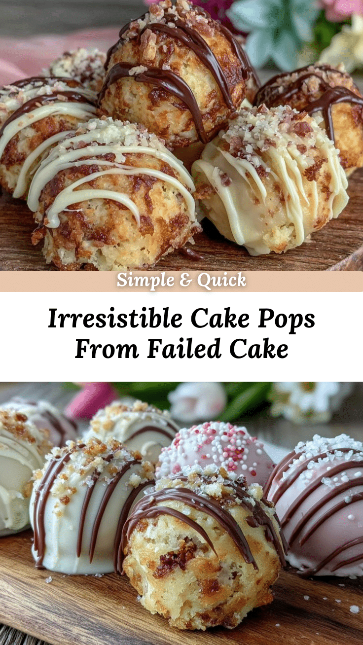 delicious cake pops made from failed cake recipe