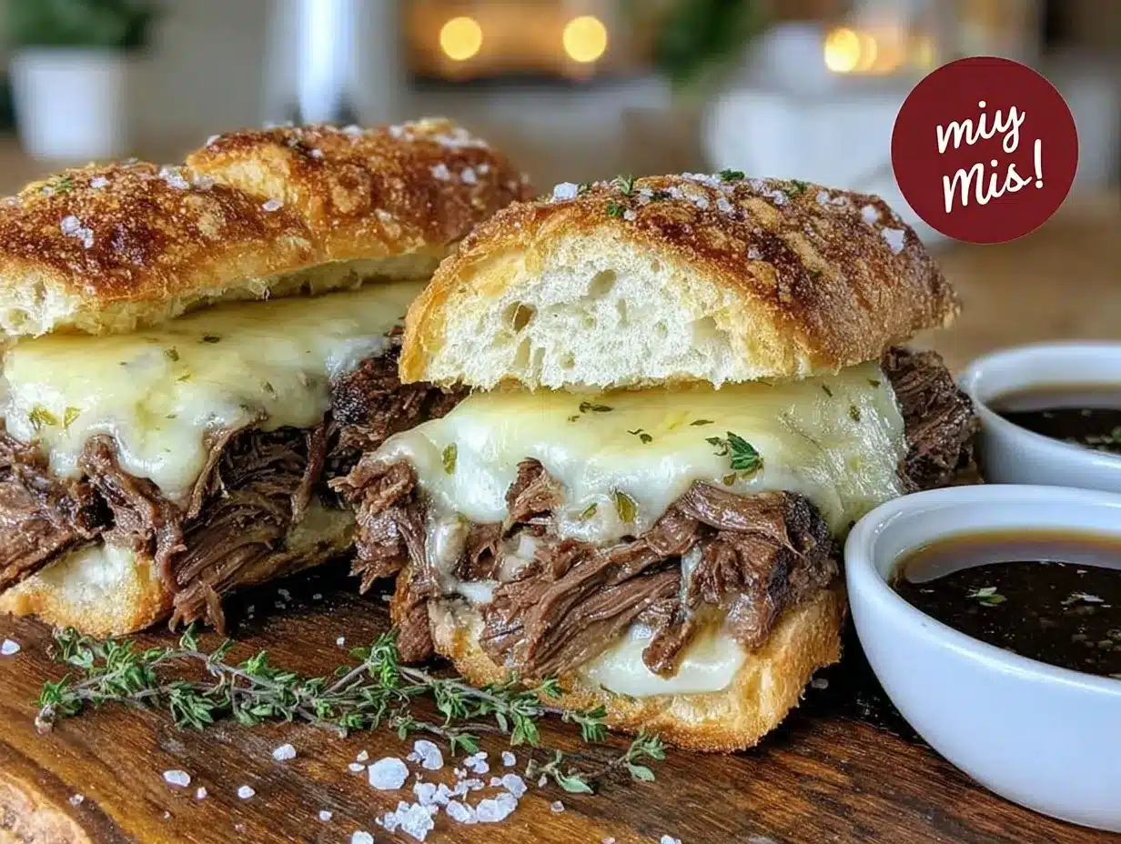 easy crockpot french dip sandwiches preparation steps