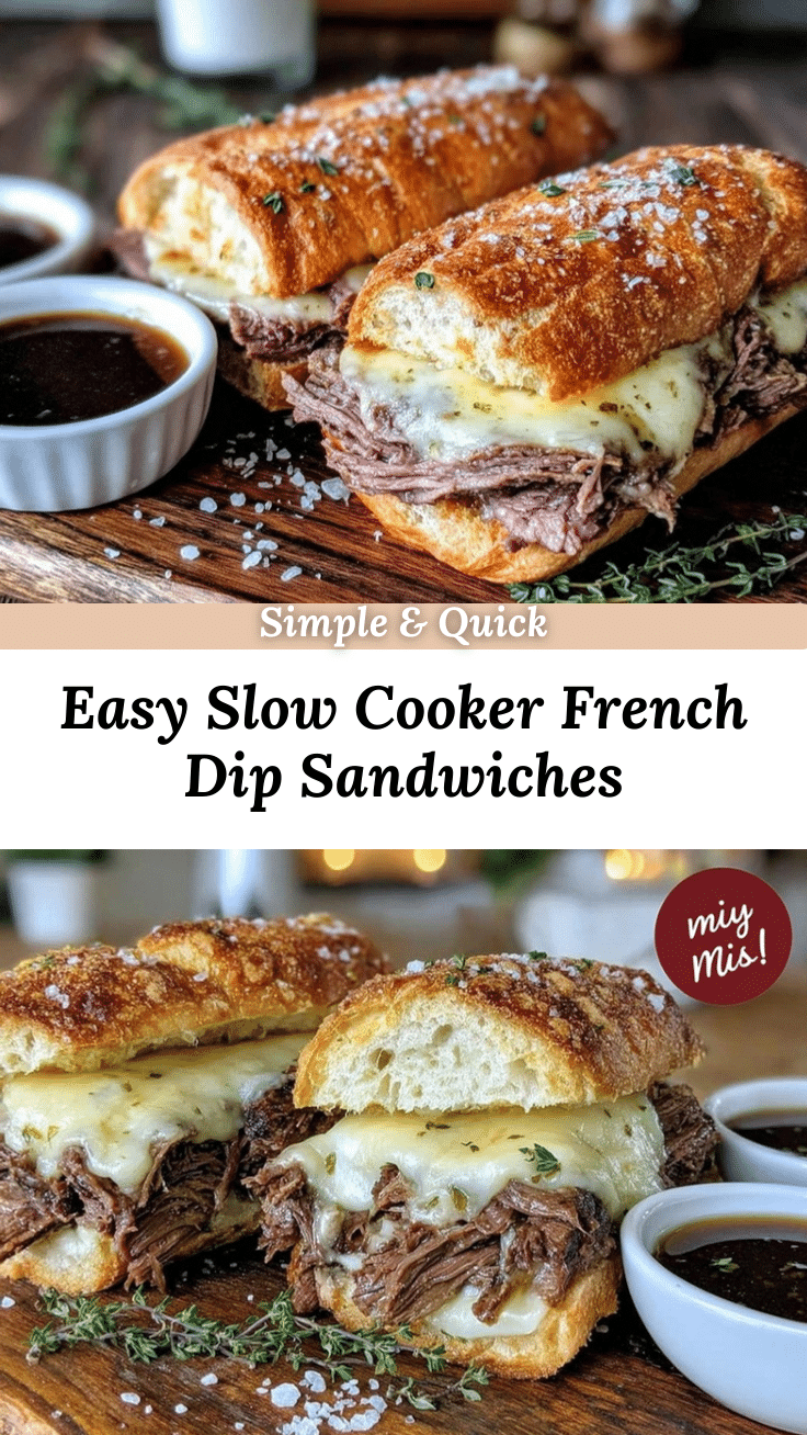 easy crockpot french dip sandwiches recipe