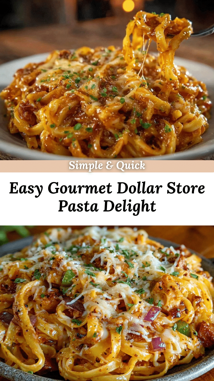 Easy Dollar Store Gourmet Pasta Delight recipe