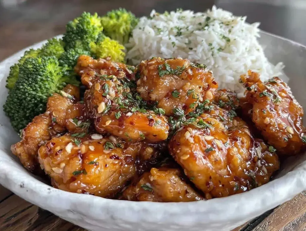 easy sticky honey garlic crockpot chicken - featured image