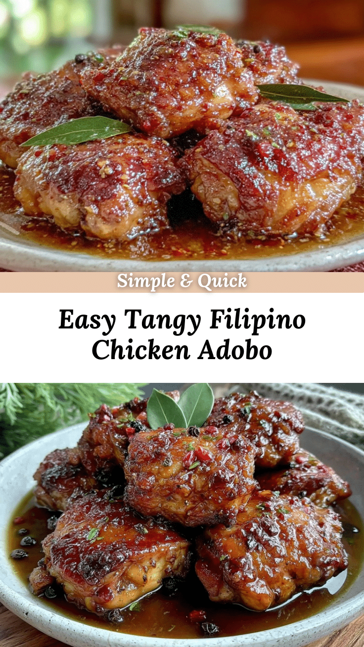 easy tangy chicken adobo recipe