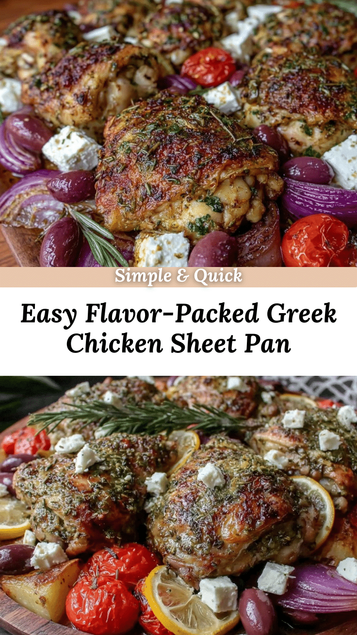 Greek Chicken Sheet Pan Dinner recipe